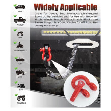 2 Pack 1/2" D Shackles, Recovery Shackle for Truck SUV ATV UTV Off-Road Winch Towing