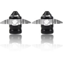 2pcs Universal Motorcycle Front Fork Sliders / Guards - Aluminum Alloy Silver