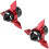 2pcs Universal Motorcycle Front Fork Sliders /  Guards - Aluminum Alloy Red 1