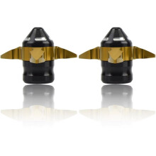 2pcs Universal Motorcycle Front Fork Sliders / Guards - Aluminum Alloy Gold