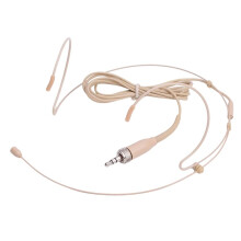 Microfono A Condensatore Omnidirezionale per Auricolare per Trasmettitore Bodypack Wireless per da 3,35 mm con Blocco.