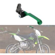 Motorcycle Brake Lever Pivot Levers Adjustable CNC for KLX 110 KLX110 KLX110L 2010-2024 Dirt Pit Bike Green