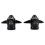 2pcs Universal Motorcycle Front Fork Sliders /  Guards - Aluminum Alloy Black 1