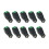 10 Stück -Stecker, 5,5 X 2,1 mm, Grüner Anschluss, Stromadapter, Kabelende, Stecker 1