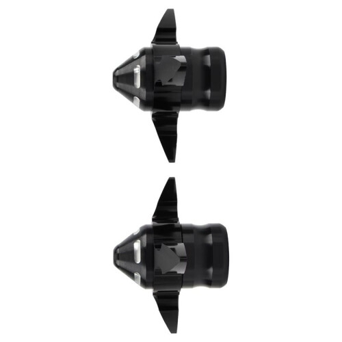 2pcs Universal Motorcycle Front Fork Sliders /  Guards - Aluminum Alloy Black 1