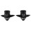2pcs Universal Motorcycle Front Fork Sliders /  Guards - Aluminum Alloy Black 3