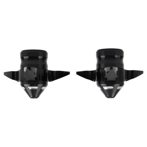 2pcs Universal Motorcycle Front Fork Sliders /  Guards - Aluminum Alloy Black 2