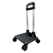 Folding Hand Truck Light Weight Luggage Cart with 4 Wheels Compact Trolley for Luggage,Backpack, Bags, Travel