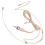 Microfono A Condensatore Omnidirezionale per Auricolare per Trasmettitore Bodypack Wireless per  da 3,35 mm con Blocco. 2