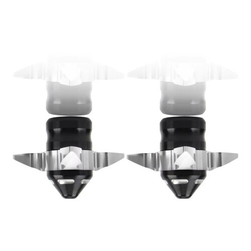 2pcs Universal Motorcycle Front Fork Sliders /  Guards - Aluminum Alloy Silver 2