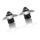 2pcs Universal Motorcycle Front Fork Sliders /  Guards - Aluminum Alloy Silver 5