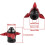 2pcs Universal Motorcycle Front Fork Sliders /  Guards - Aluminum Alloy Red 6