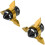 2pcs Universal Motorcycle Front Fork Sliders /  Guards - Aluminum Alloy Gold 4