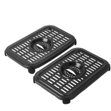 2 PCS Air Fryer Replacement Parts for Foodi DZ090 6QT DZ201 DZ100 8QT DualZone Air Fryers,Non-Stick Air Fryer Pan