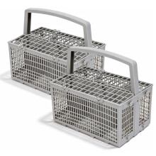 Universal Dishwasher Silverware Basket Replacement - 2 in 1 Detachable & Connectable Cutlery Basket,for ,