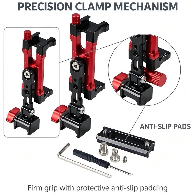 Mobile Holder Rail Clamp Cold Shoe Mount for RS5 RS4 Pro RS3 Phone ...