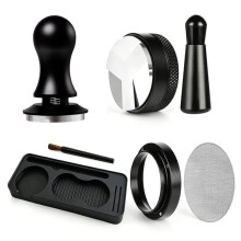 7-Piece Espresso Accessories Kit with 58mm Tamper, WDT Tool, Tamping Station for Espresso Machine