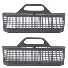 2pcs Universal Dishwasher Cutlery Basket Replacement WD28X10128 Dishwasher Basket, for NO. WD28X10127, WD28X10132