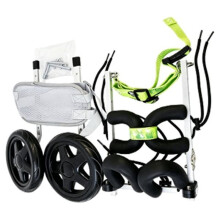 Adjustable Dog Wheelchair Breathable Pet Rehabilitation Cart Rear Leg Support Harness Disabled Pet Walking Aid S