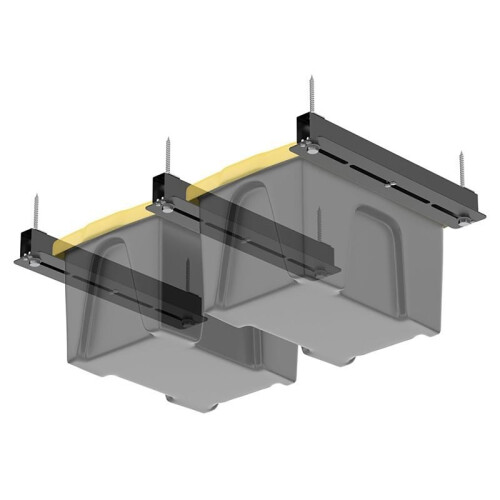Overhead Garage Storage Rack, Garage Ceiling Storage Racks, Heavy Duty Storage Bin Ceiling Rails for Storage Containers