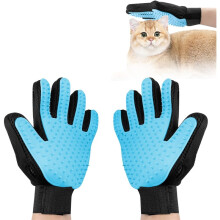 Pet Massage Gloves – Silicone Shedding Brush for Cats & Dogs (1 Pair)