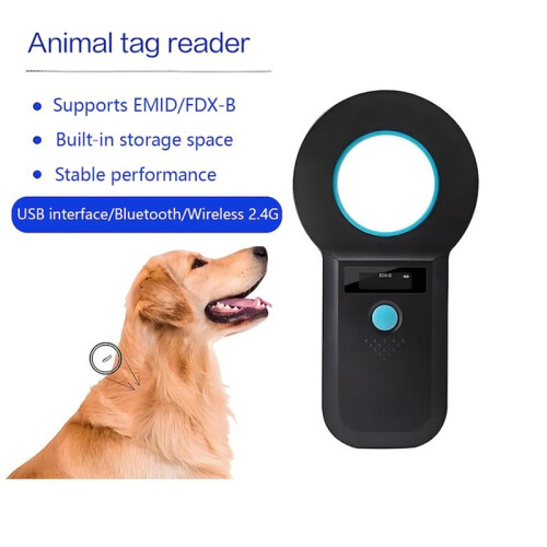 Pet Microchip Reader – Bluetooth/WiFi Scanner with OLED Display 1