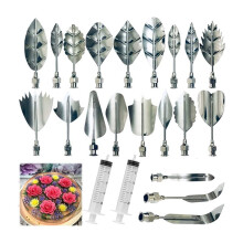 Stainless Steel Gelatin Jelly Art Tools, 22 PCS 3D Jelly-Art-Tools Pudding-Nozzle Cake Needls Gelatin Tools for Cake