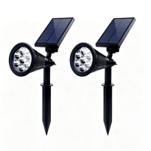 Solar Lights Outdoor Colored Waterproof 7 LED Solar Spot Lights Landscape Spotlight for Yard Garden Patio Lawn 2 Pics