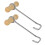 2 Pcs Wooden Handle Boot Hooks Boot Puller, Pair of Metal Shoe Hooks for Effortless Boot Pulling, for Cowboy Boots 1