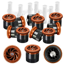 12 Pack Variable Arc Nozzle - Sprinkler Heads Replacement for 360 Degree Adjustable(8AN:Range: 1.8-2.4 Meters)