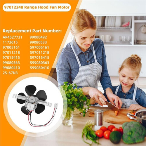 97012248 Motor Do Ventilador da Coifa - Compatível com para Broan e para Nutone 40000/42000 2