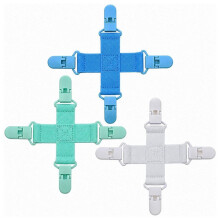 3 PCS Bed Sheet Detangler Clips for Washer and Dryer, Plastic Anti- Sheet Holders for Bedding