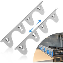 Stove Covers Stainless Steel, 2 Pack, Stove Filler, Stove Guard, Range Trim Kit, Heat Resistant, Easy Clean