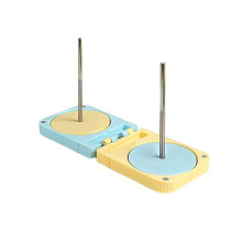 1PCS Portable Yarn Holder for Crochet & Knitting, Foldable Rotating Double Yarn Spinner Box Organizer