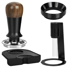 53.3mm Espresso Accessories Kit for 54mm Portafilter Spring Tamper, Magnetic WDT Tool, Funnel & Tamping Mat