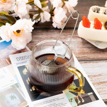 Bola Infusora de Té de Acero Inoxidable 304 - Colador con Mango de Presión para Té de Hojas Sueltas y Hierbas - Filtro Reutilizable para Infusión
