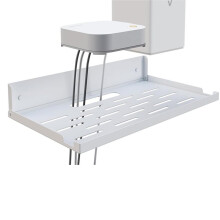 14" Foldable Wall Mount Router Shelf, Router Modem Wall Shelf with Cable Management for Home Devices White