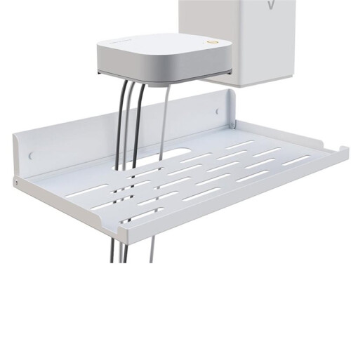 14" Foldable Wall Mount Router Shelf, Router Modem Wall Shelf with Cable Management for  Home Devices White