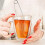 304 Stainless Steel Tea Infuser  - Press Handle Strainer for Loose Leaf Tea, Herbs - Reusable Filter for Brewing 3
