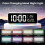Compact Digital Alert Clock with RGB Night Light, Dual Alarms, Snooze, Dimmer & Temp Display 4