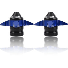 2 Protections Universelles pour Fourche Avant de Moto / Amortisseurs - Alliage D'Aluminium Bleu