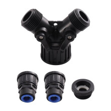 1PCS 15mm PE Hose Irrigation Water Tube Quick Connect Joint Tee Taps for Garden Micro Drip Fittings System