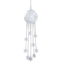 Winter Magic Snowflake Waterfall LED Hanging Christmas Ice Crystal Sparkling Snowflake String Lights Hanging
