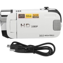 D100 1080P 16MP Digital Camera 2.7 Inch Rotatable Screen Camcorder 16X HD Video Recorder with Fill Light