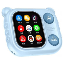 Children AI Photograph& Learn Device, Take Photos Record Videos, Two-Way Call Micro Chat, GPS Tracking, Dictionary Bluer