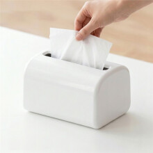 Taschentuchboxhalter mit Federbelastetem Boden, Automatischer --Taschentuchspender für Tisch, Schreibtisch, Schlafzimmer und Wohnzimmer