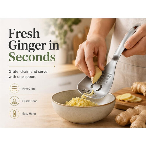 Cooking Spoon,Multifunctional Kitchen Cooking Tool for Mashing Potato and Garlic,Separating Eggs and Opening Bottles 2