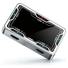 Gaming USB Hub Magnetic Keyboard Dedicated Hub USB-Ax2 Type-Cx3 8000Hz,Display Current Voltage Hub