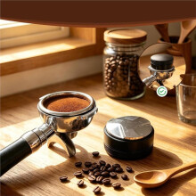 7PCS Espresso Accessory Set with Spring Loaded Tamper Ripple Base & Silicone Station Barista Tool Fit for 58mm