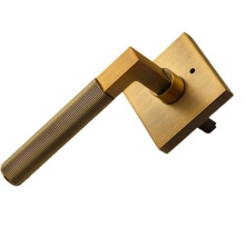 Home Bathroom Lock Indoor Wooden Door Keyless Square Handle Emergency Unlock Toilet Door Lock Straight Tongue